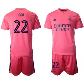 Koszulka Real Madryt ISCO 22 Dziecięcy Wyjazdowe Stroje Piłkarskie 2020/21 Krótki Rękaw